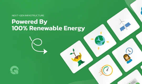 Powered by 100% renewable energy